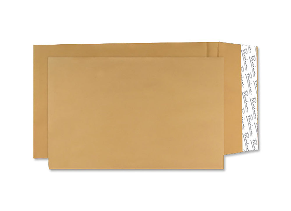 Blake Avant Garde C4 Cream Manilla Pocket Plain Peel and Seal 25mm Gusset 140gsm 324x229mm (Pack 100) - AG0052