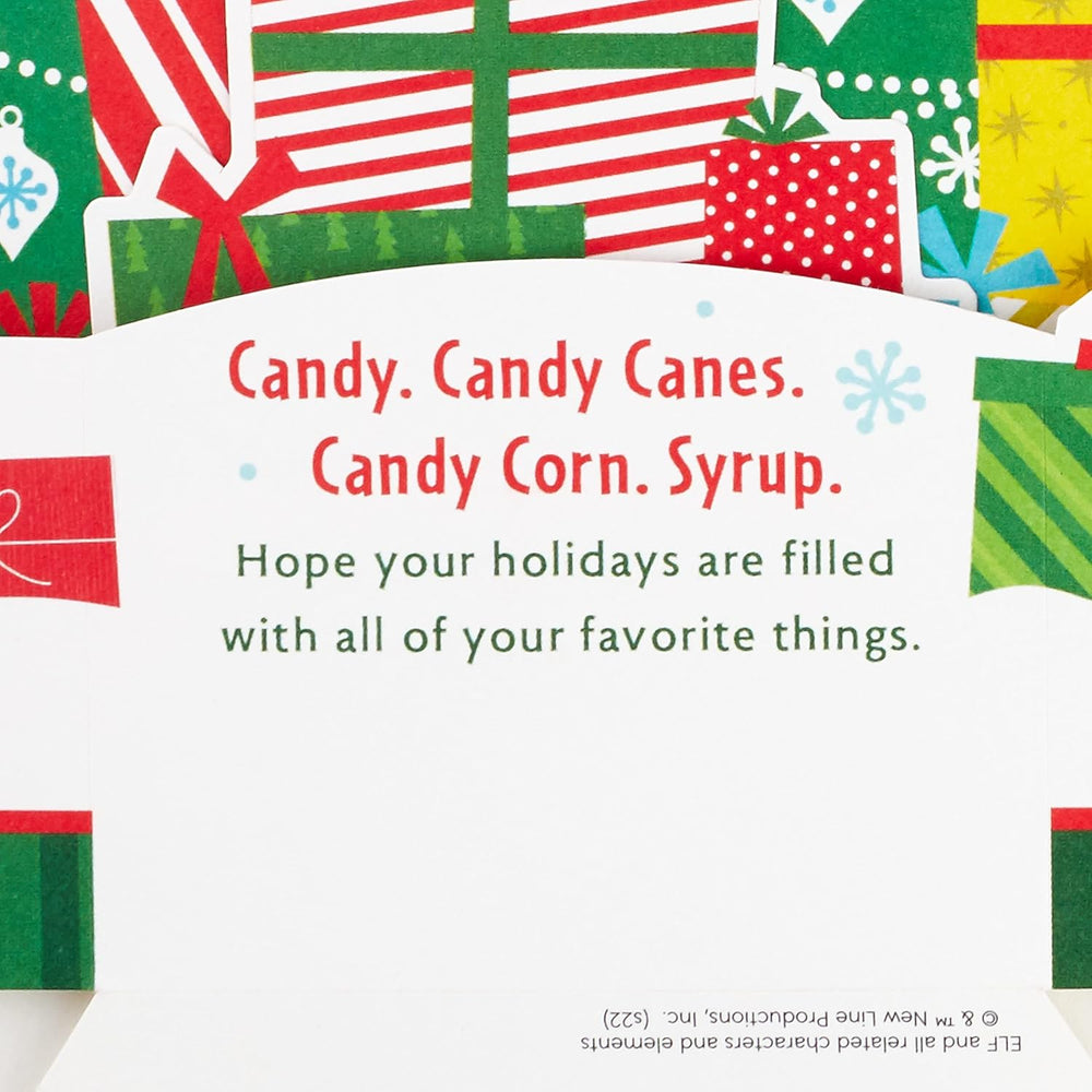 Buddy the Elf, Musical, Light-Up, 3D Pop Up Christmas Card