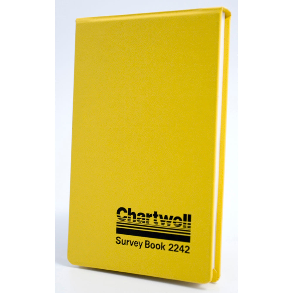 Chartwell Survey Dimension Book Weather Resistant 106x165mm Lined Numbered 1 Up Each Opening 160 Pages Yellow - 2242Z