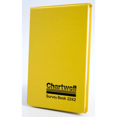 Chartwell Survey Dimension Book Weather Resistant 106x165mm Lined Numbered 1 Up Each Opening 160 Pages Yellow - 2242Z