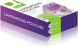 Q-Connect pack of 100 laminating pouches, 54 x 86mm size, 250 micron thickness, ideal for protecting documents.