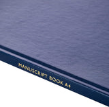 Q-Connect Q-Connect 96-page A4 ruled feint manuscript book with soft cover and spiral binding for note-taking and writing.