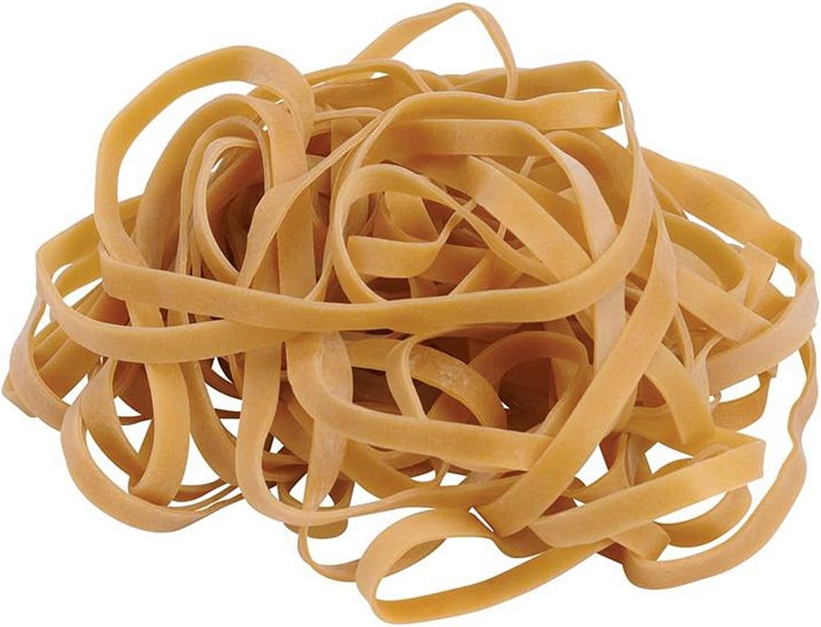 Q-Connect rubber bands, 6 x 150mm, No. 69, 500g pack, versatile elastic bands for office and packaging use
