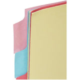 Q-Connect A4 subject divider with multi-punched tabs for organizing documents in binders.