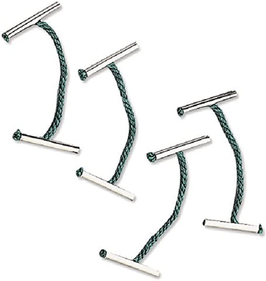 Green metal Q-Connect 51mm treasury tags, 100 pack, shown on a plain background. Durable metal office supply for organizing documents.