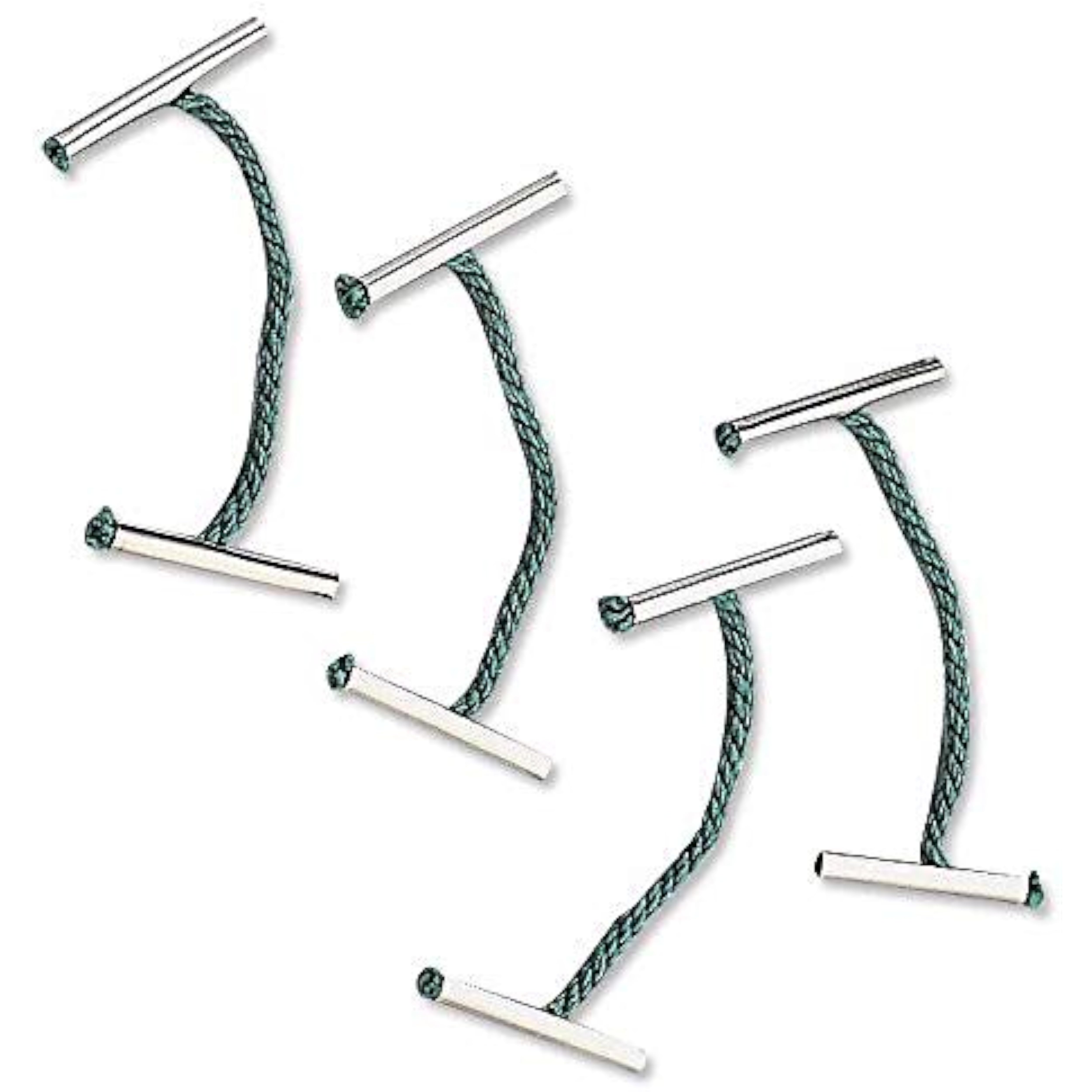 Q-Connect 76mm green metal-ended treasury tags, 100 pack, with metal ends for secure fastening and organization.