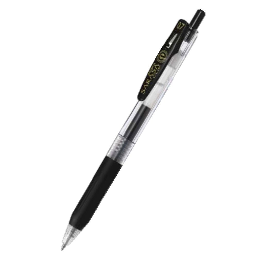Zebra Sarasa Clip Eco 76% Recycled Gel Pen Medium Point Black (Pack 12) - 14321