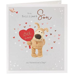 Boofle Brilliant Son Valentines Day Card With Envelope - Cute Design