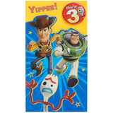 Disney Toy Story Design With Woody, Buzz & Forky 3rd Birthday Card