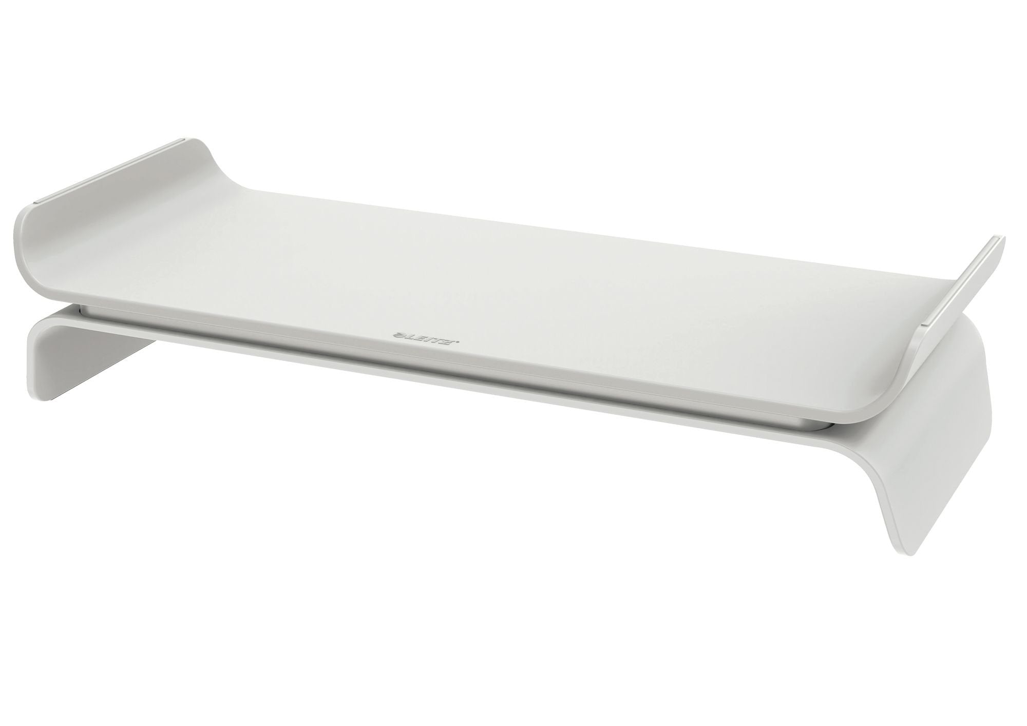 Leitz Ergo Adjustable Monitor Stand with 2 Height Settings Suitable for Monitors upto 27inches Light Grey - 65040085