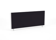 Impulse Straight Screen W1000 x D25 x H400mm Black With White Frame - I004618 DD