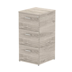 Impulse 3 Drawer Filing Cabinet Grey Oak I003242 DD