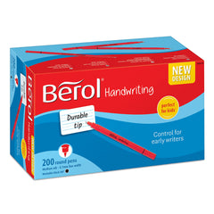 Berol Handwriting Pen 0.6mm Line Black (Pack 200) - 2056778