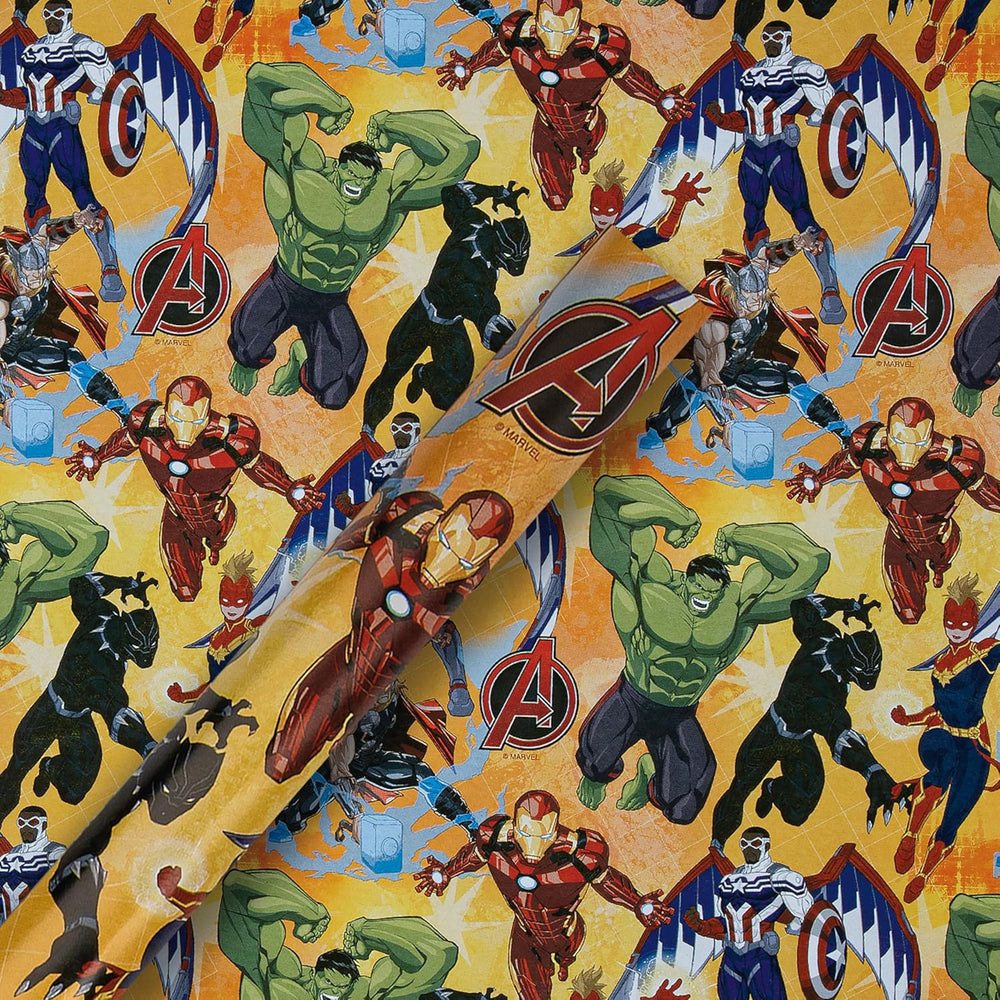 Marvel Avengers Design 2M Wrapping Paper Roll