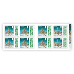 Royal Mail Christmas 2024 2nd Class Stamp Book – Pack of 8 Festive Stamps for UK Post