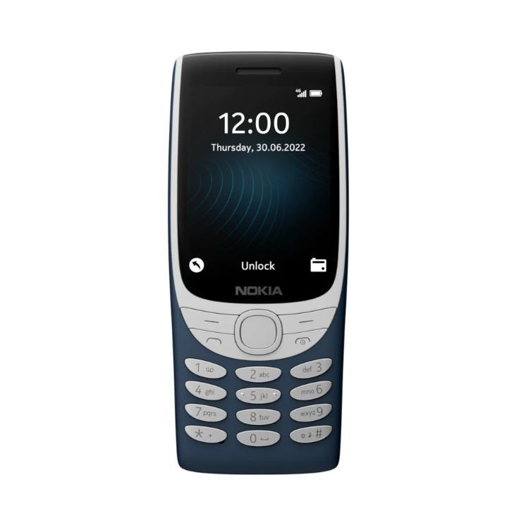 Nokia 8210 2.8 Inch 4G Dual SIM 48MB RAM 128MB Storage Mobile Phone Blue