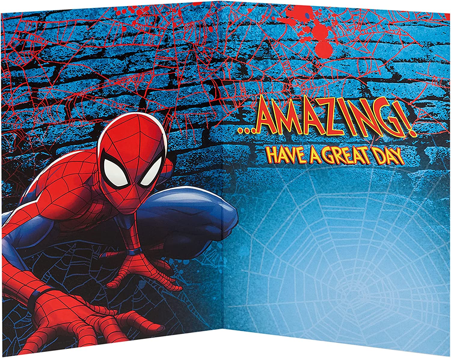 Marvel Spiderman Nephew Birthday Card