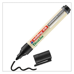 edding 28 EcoLine Whiteboard Marker Bullet Tip 1.5-3mm Line Black (Pack 10) - 4-28001