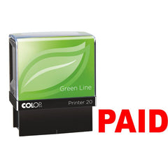 Colop Word Stamp Green Line Paid