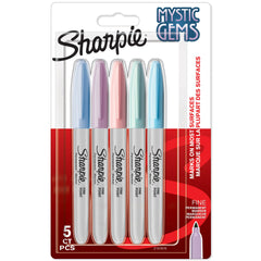 Sharpie Permanent Markers Mystic Gem Special Edition Fine Point Assorted Colours (Pack 5) 2157670