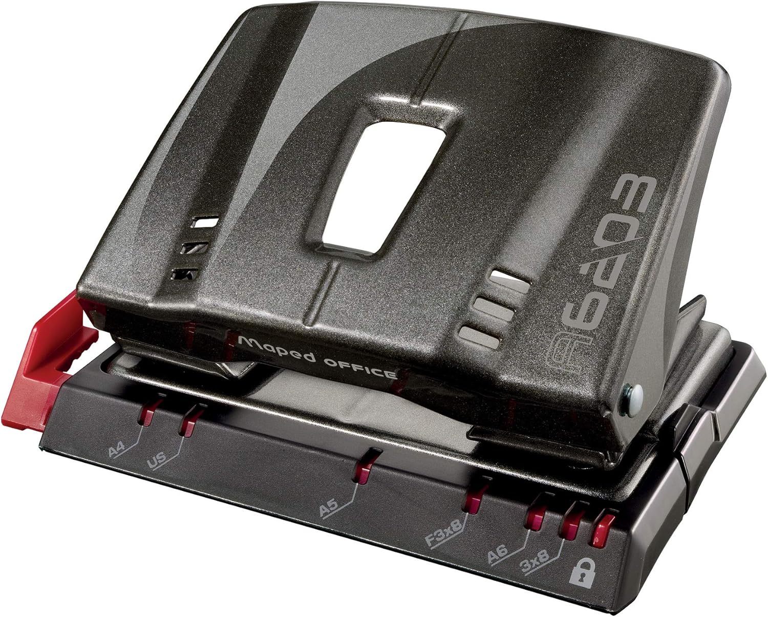 ADVANCED METAL 2 HOLE PUNCH 20/25 SHEET GRAPHITE