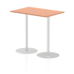 Dynamic Italia 1200 x 800mm Poseur Rectangular Table Beech Top 1145mm High Leg ITL0256 DD