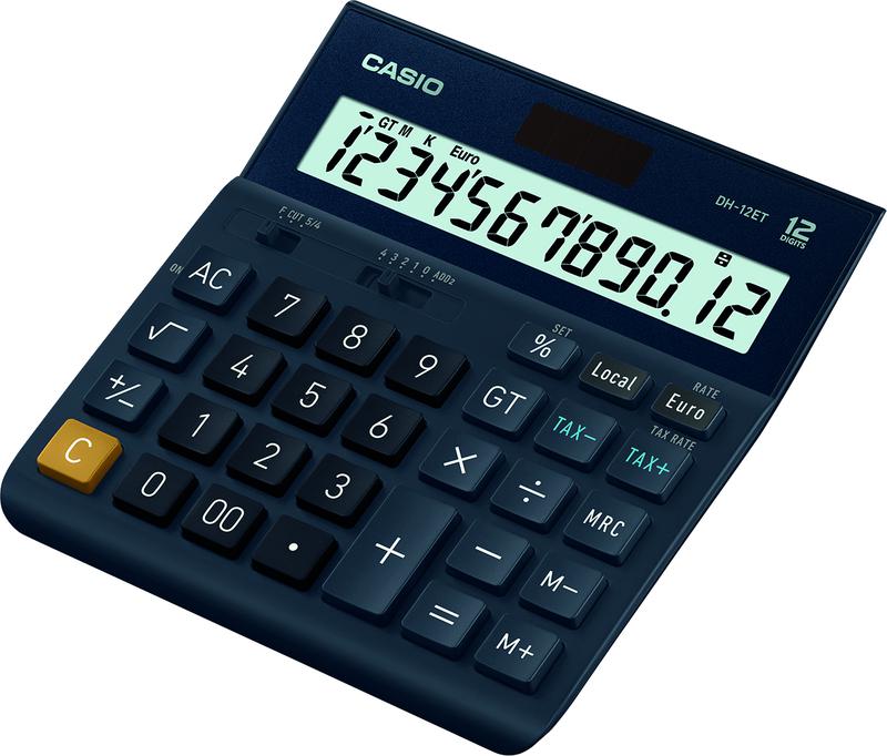 Casio DH-12ET 12 Digit Desktop Calculator Black DH-12ET