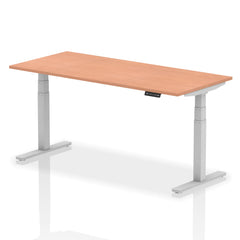 Dynamic Air 1800 x 800mm Height Adjustable Desk Beech Top Silver Leg HA01004 DD