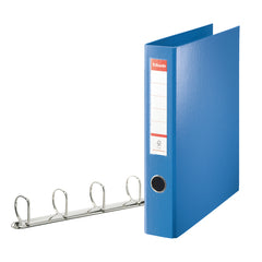 Esselte Standard Ring Binder Polypropylene 4 D-Ring A4 40mm Rings Blue 82405