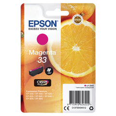Epson 33 Oranges Magenta Standard Capacity Ink Cartridge 4.5ml - C13T33434012
