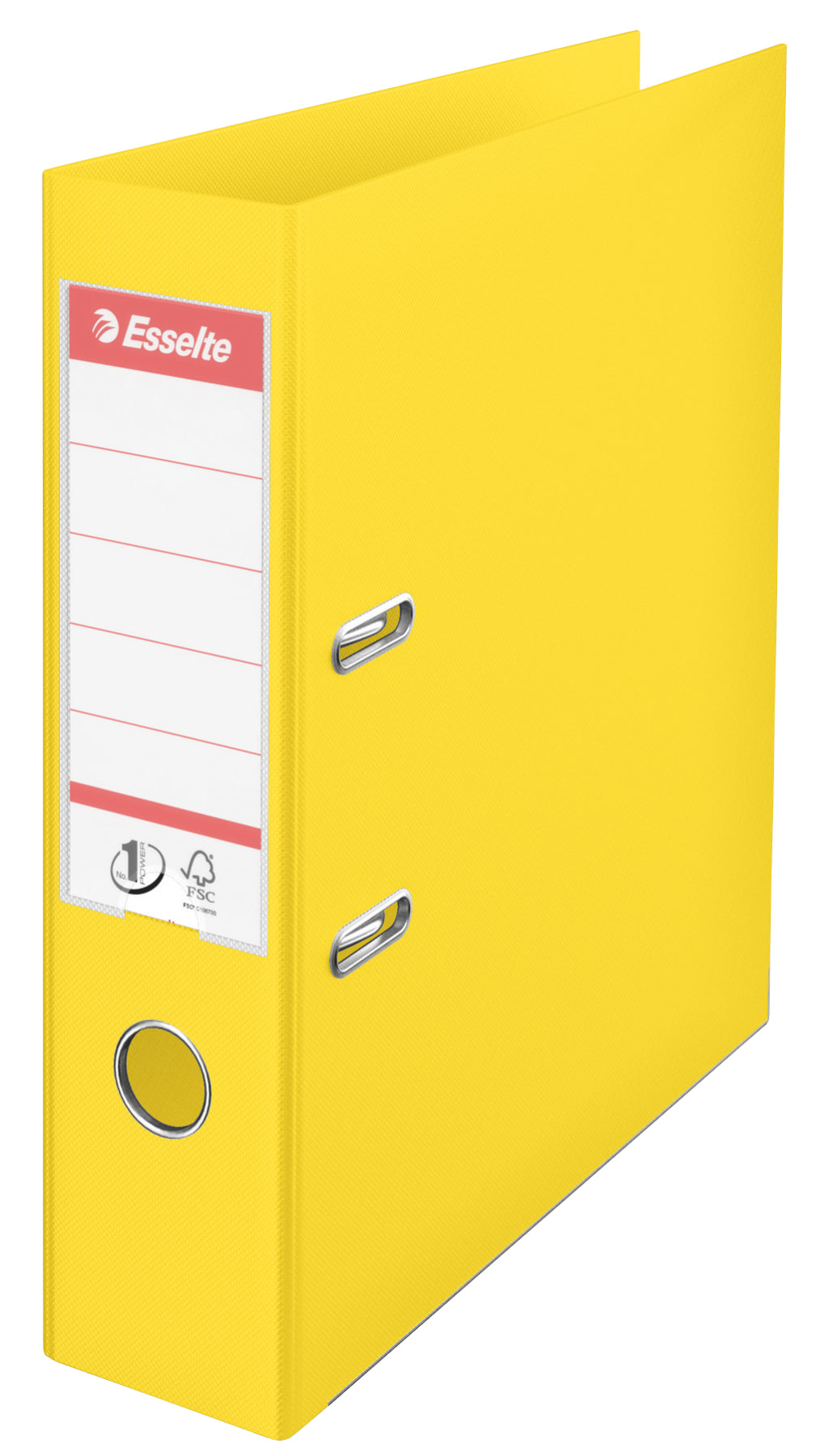 Esselte No.1 VIVIDA Lever Arch File Polypropylene A4 75mm Spine Width Yellow (Pack 10) 624070 DD