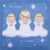Pack of 16 Christmas Cards – Cute Retro Angel Multipack (2 Designs)