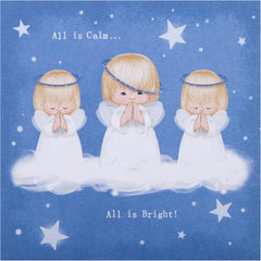 Christmas Cards - Pack of 16 in 2 Cute Retro Angel Designs