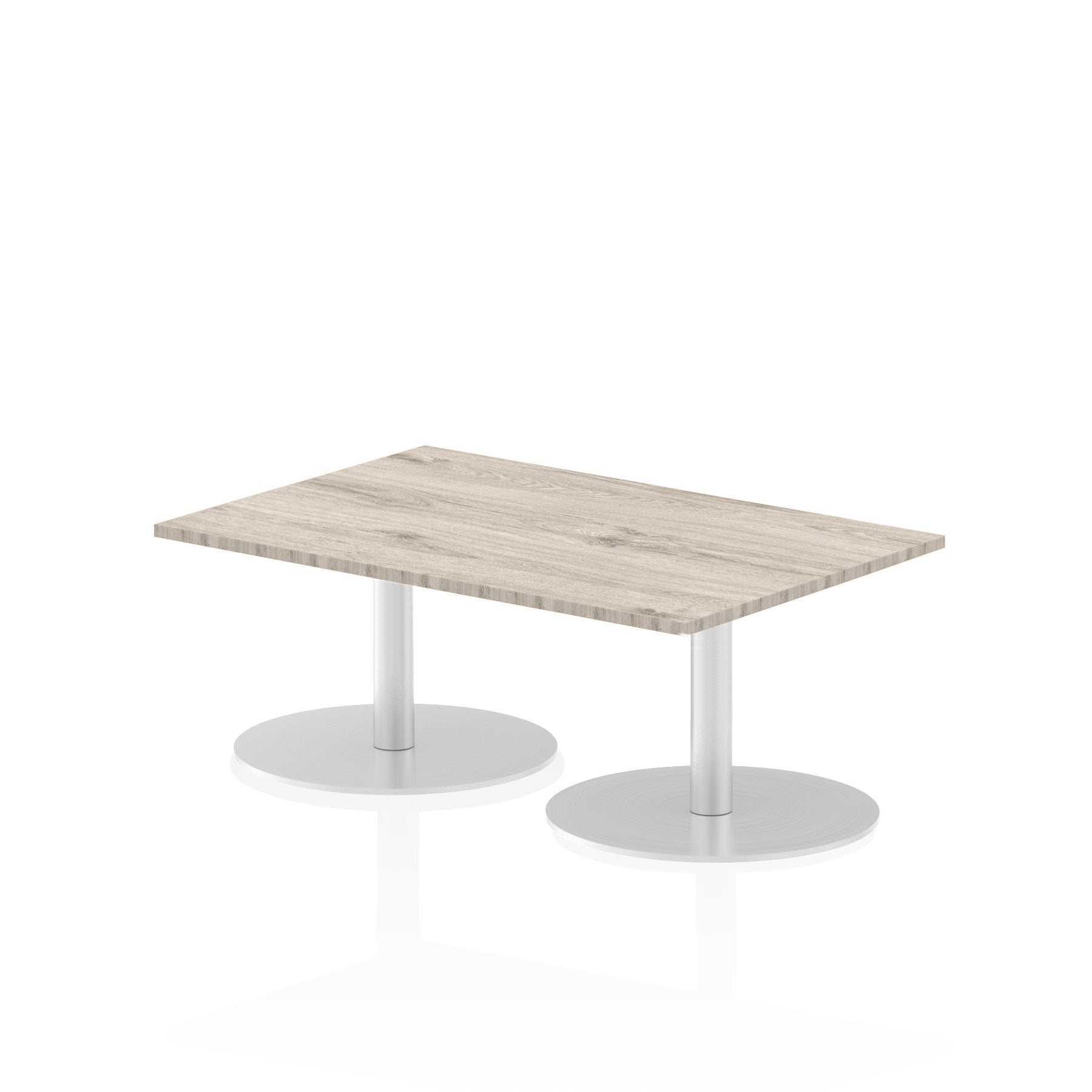 Dynamic Italia 1200 x 800mm Poseur Rectangular Table Grey Oak Top 475mm High Leg ITL0249 DD