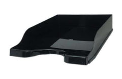 Deflecto Steritouch Continental Letter Tray A4/Foolscap Portrait Black - CP130STBLK