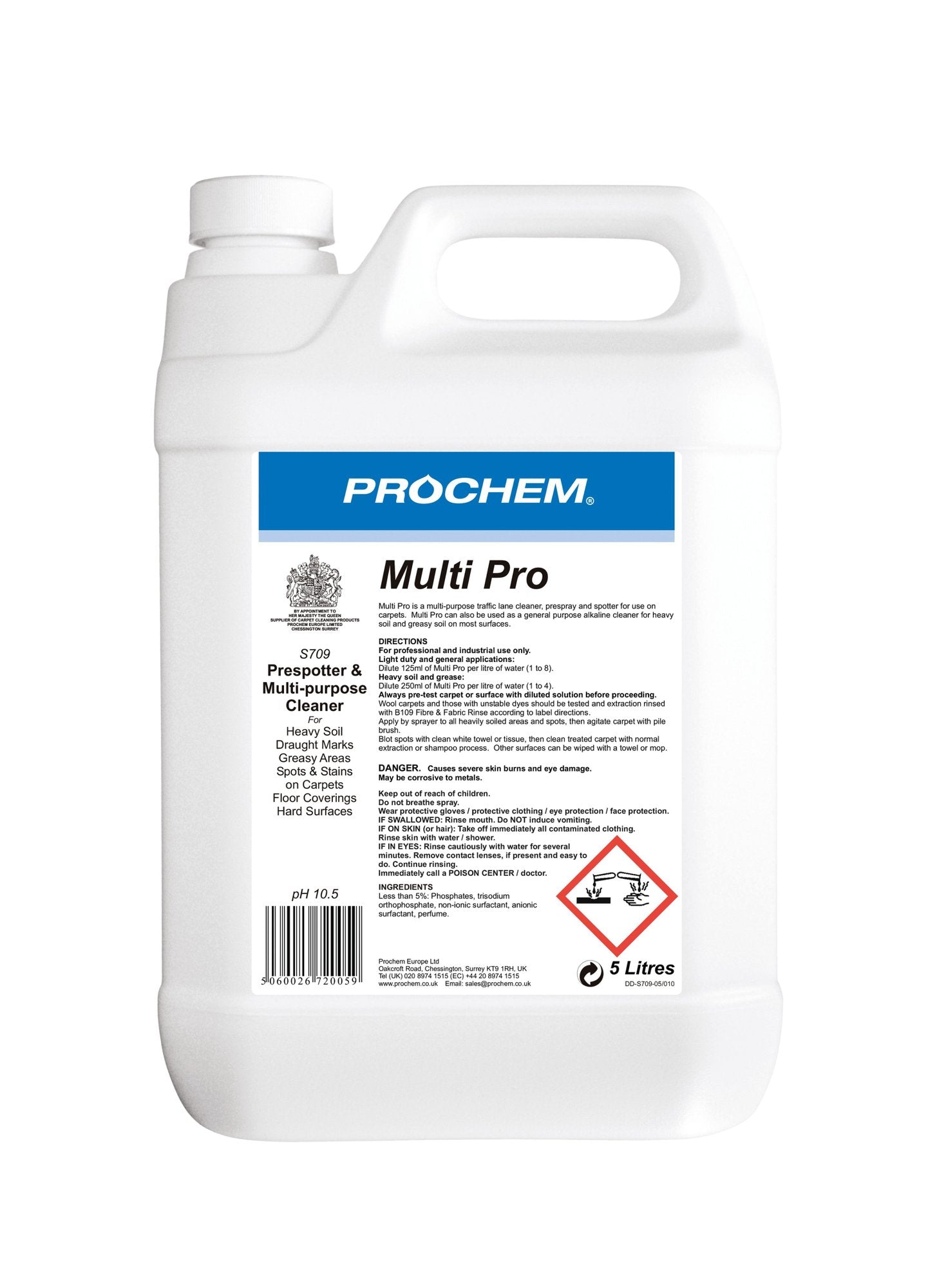 Prochem Multi Pro General Purpose Prespray & Spotter 5L 1010237