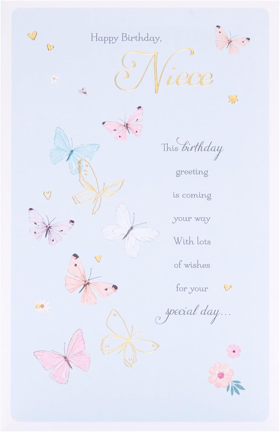 Butterflies Design Niece Birthday Card