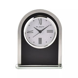Black & Clear Arched Mantel Clock