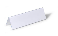 Durable Table Place Name Holder 61x210mm Transparent (Pack 25) - 805219