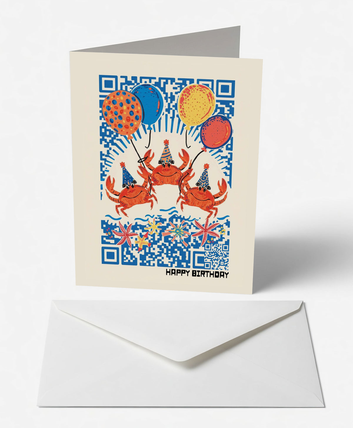 Scanimate | Birthday Card | M | Interactive QR Song | With Envelope | Happy Birthday Greeting Card | Her/Him