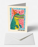 Scanimate | Birthday Card | Cheerful Crocodile Design | Interactive QR Song | With Envelope | Happy Birthday Greeting Card | Her/Him