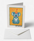 Scanimate | Birthday Card | Sleepy Koala Design | Interactive QR Song | With Envelope | Happy Birthday Greeting Card | Her/Him