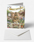 Scanimate | Birthday Card | Towering Tortoise Tea Party Design | Interactive QR Song | With Envelope | Happy Birthday Greeting Card | Her/Him
