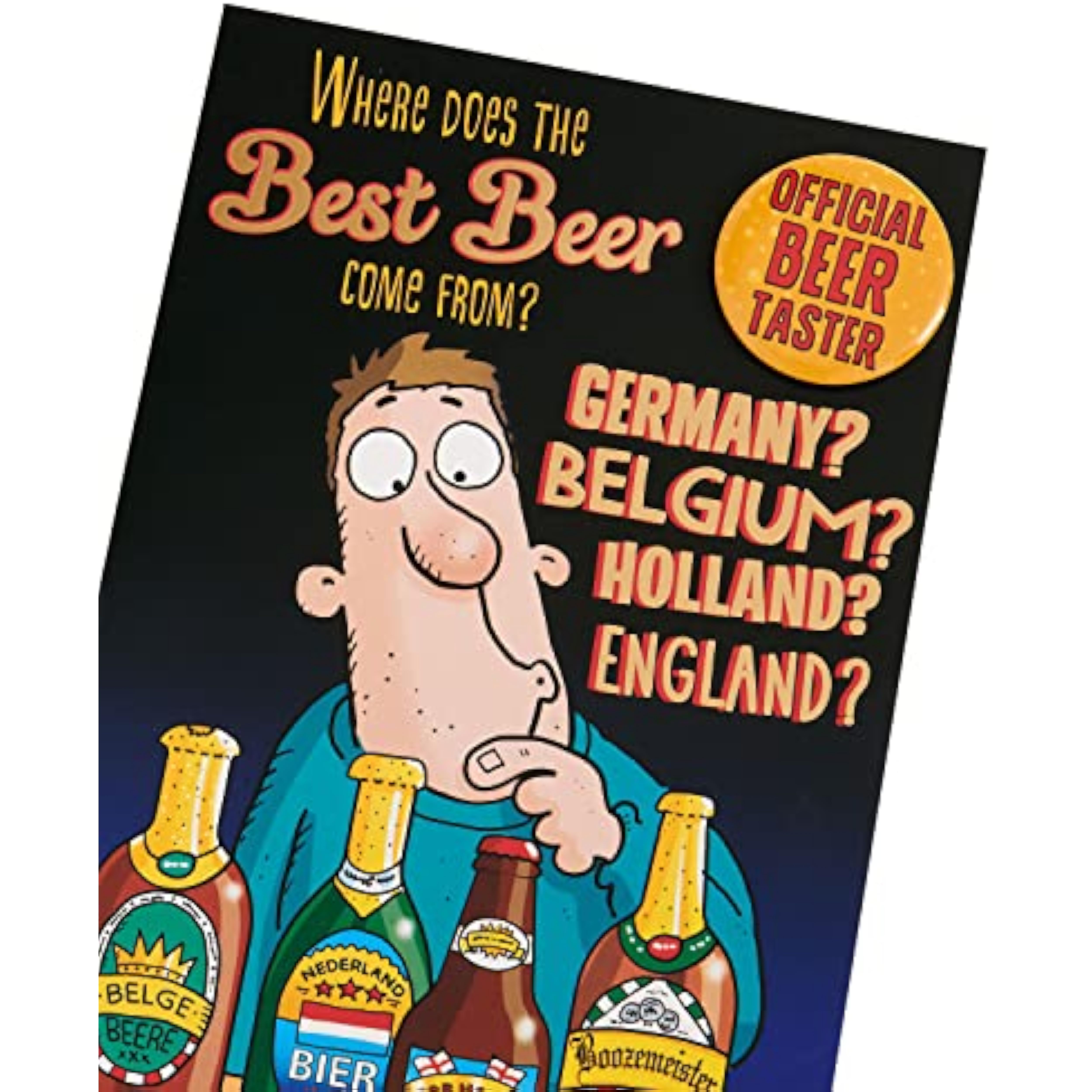 Funny Beer Design Birthday Card