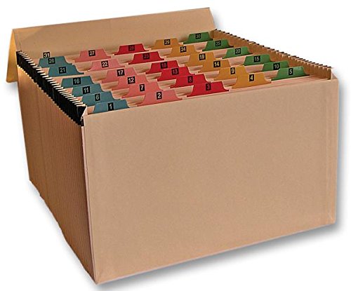 Cathedral Expanding File Manilla Mylar Reinforced 31 Pocket Labelled 1-31 Buff - EXPCA31