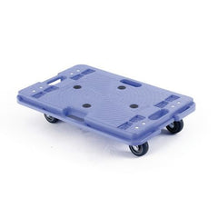 Slingsby Silentmaster Interconnecting Plastic Dolly With Integral Handle Stackable 150Kg Capacity L600 x W400 x H120mm Blue - 360660 DD