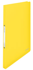 Esselte VIVIDA Ring Binder Polypropylene 2 O-Ring A4 16mm Rings Translucent Yellow (Pack 10) 624036 DD