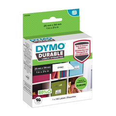 Dymo LabelWriter Label Durable 25mm x 54mm White Poly (Pack 160) 2112283