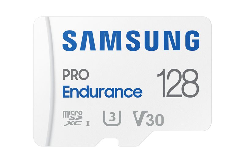 Samsung PRO Endurance 128GB Class 10 MicroSDHC Memory Card and Adapter