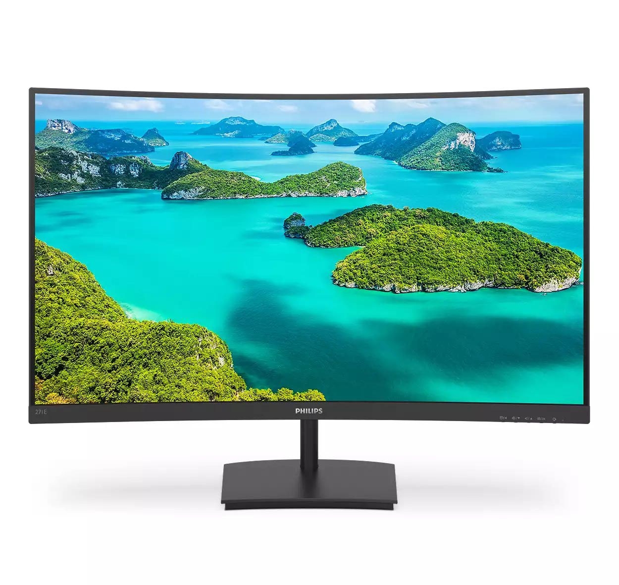 Philips E Line 271E1SCA 27 Inch 1920 x 1080 Pixels Full HD Resolution HDMI VGA LED Monitor